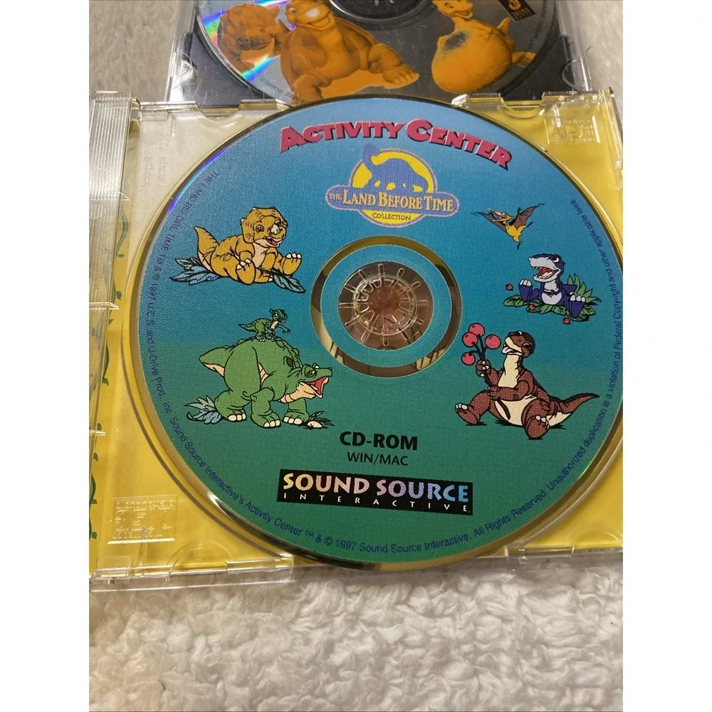 X4 The Land Before Time PC MAC CD ROM Activity Ctr Arcade Kindergarten Adventure
